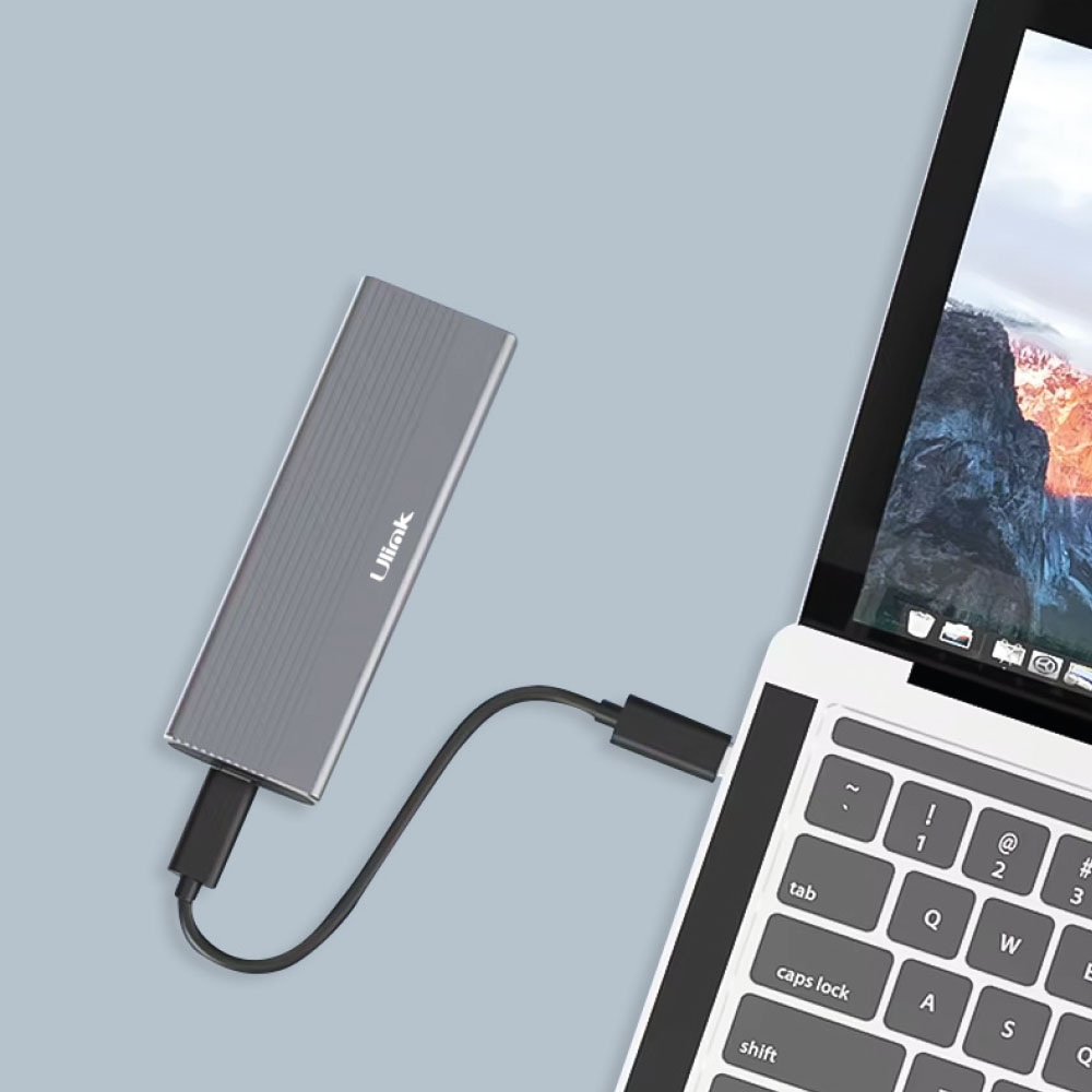 Cofre Disco Duro SSD M.2 NVMe Dual Protocol USB-C + USB 3.0 Ulink (SKU 170039 / UL-HDDME - imagen 3