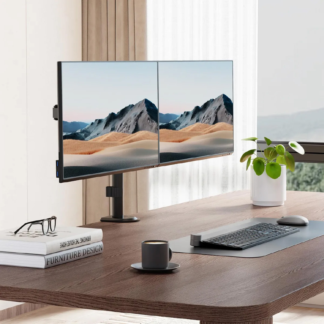 Soporte Articulado Doble para 2 Monitores 15" a 32" VESA UT-MTS3 / UT-MTS320 Utek (SKU 20093) - imagen 1